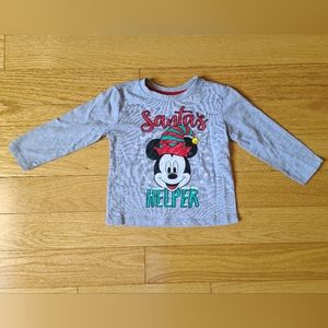 Disney Junior Mickey Mouse Gray Long Sleeve T-shirt, 2T